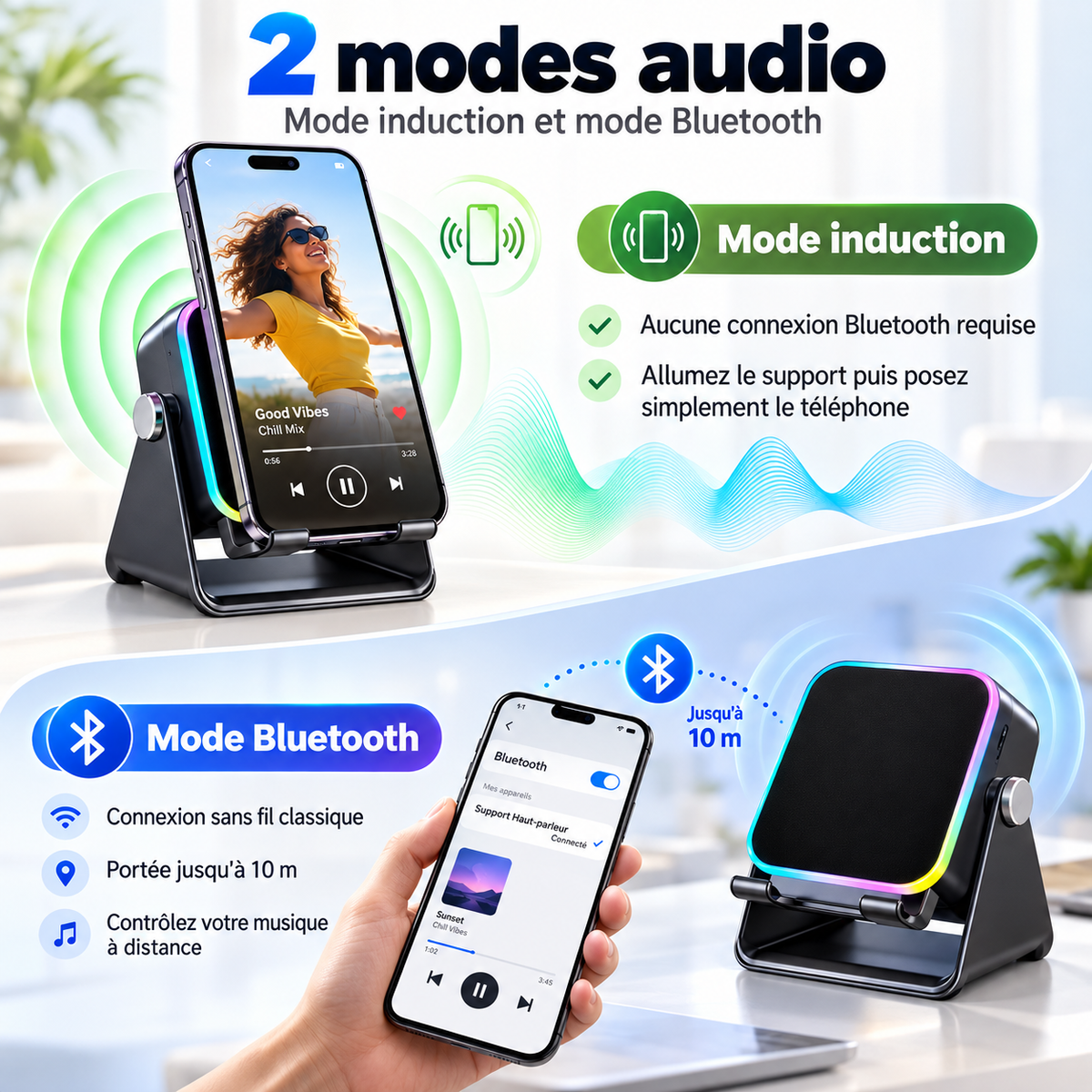 TEKYO TECH deux modes audio